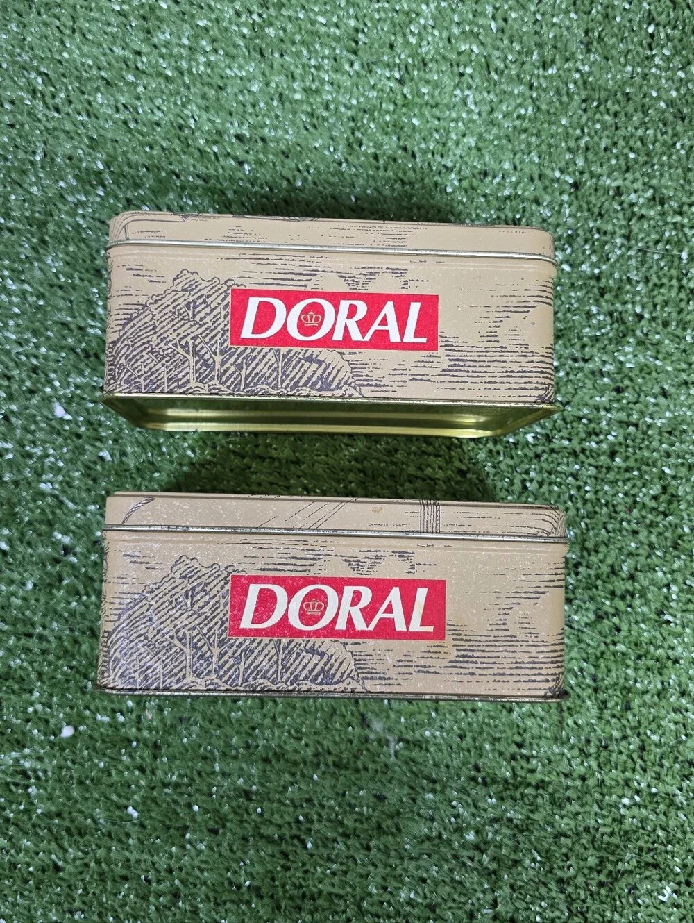 Vintage 1996 Doral Cigarettes Collecable Tins \ Winston-Salem, NC Set Of 3